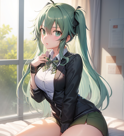 エメラルドヘアー
long hair
ロングヘアー
制服
ブレザー
初音ミク
ミク
少女