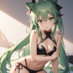 エメラルドヘアー long hair ロングヘアー