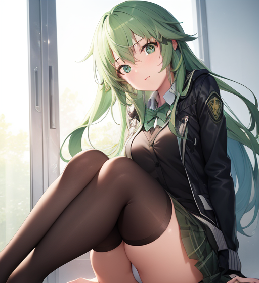 エメラルドヘアー
long hair
ロングヘアー
制服
ブレザー
少女