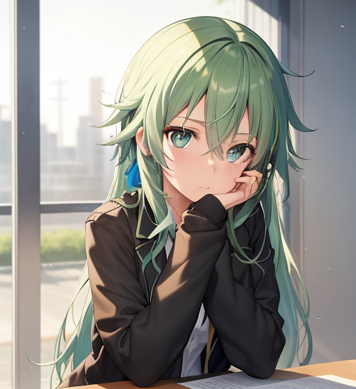 エメラルドヘアー
long hair
ロングヘアー
制服
ブレザー
少女