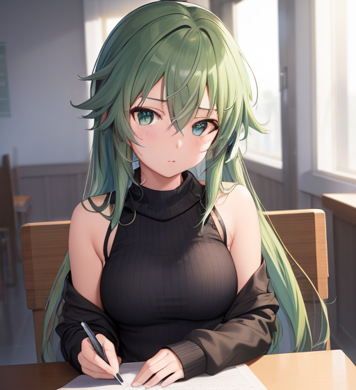 エメラルドヘアー
long hair
ロングヘアー
少女